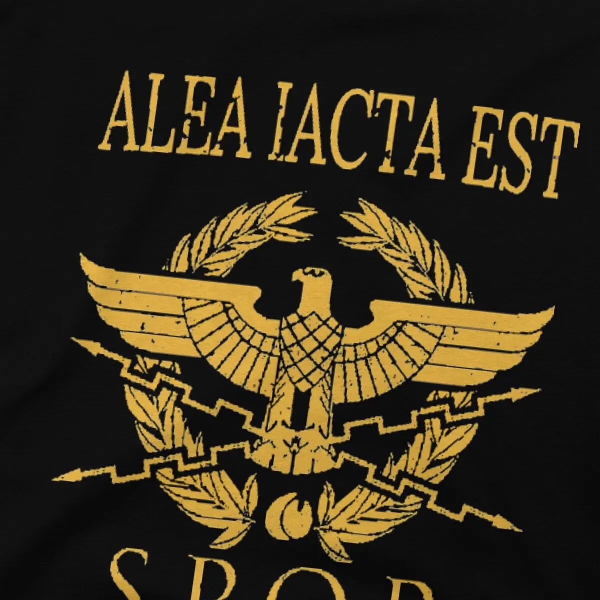 Alea Iacta Est T-Shirts for Men Ancient Rome Unique 100% Cotton Tee Shirt Round Neck Short Sleeve T Shirt Gift Clothes