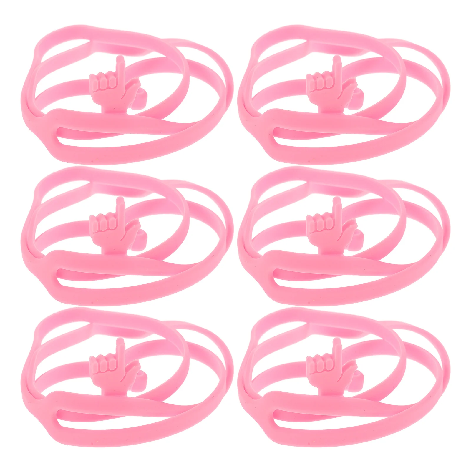 

6 Pcs Stationery Elastic Finger Bookmark Child Marks Silica Gel Markers for Women