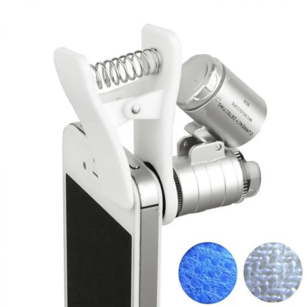 Zoom and 60x mini microscope for mobile phone nice and clear distance vision ,Ships from Turkey