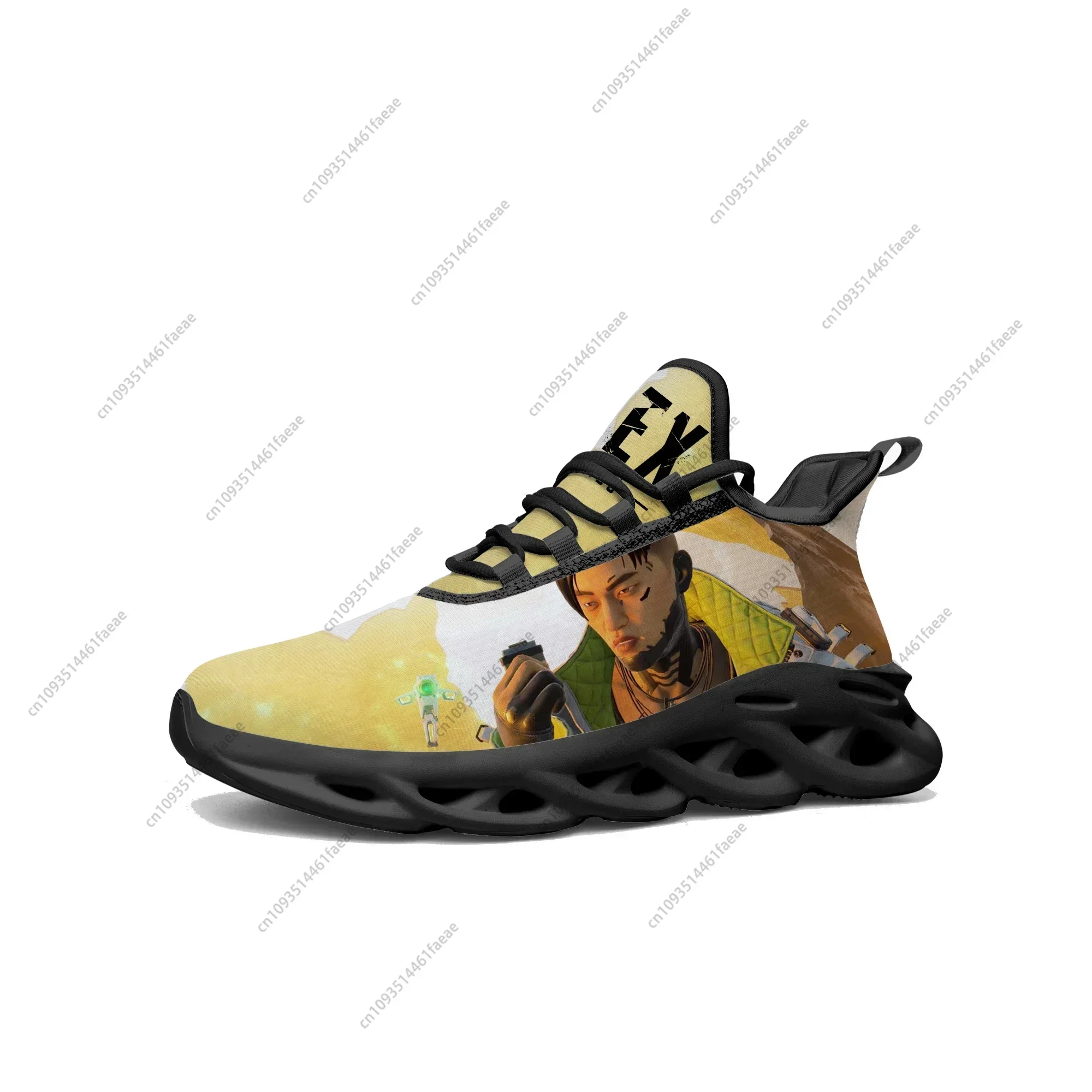 Cartoon Game Apex Legends Crypto Flats Sneakers Mens Womens Teenager Sports Running Shoes High Custom Tailor Made Lace Up Shoes