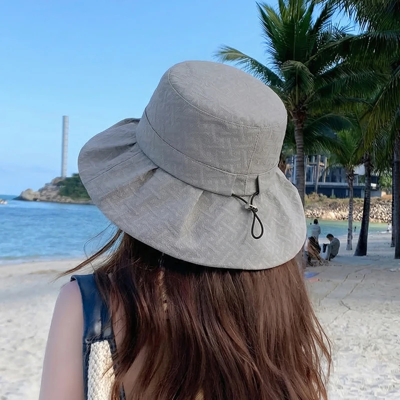 Summer Outdoor Large Eave Sun Hat, Women's Face Is Small, Sun Protection Sun Hat, Korean Version Fisherman Hat