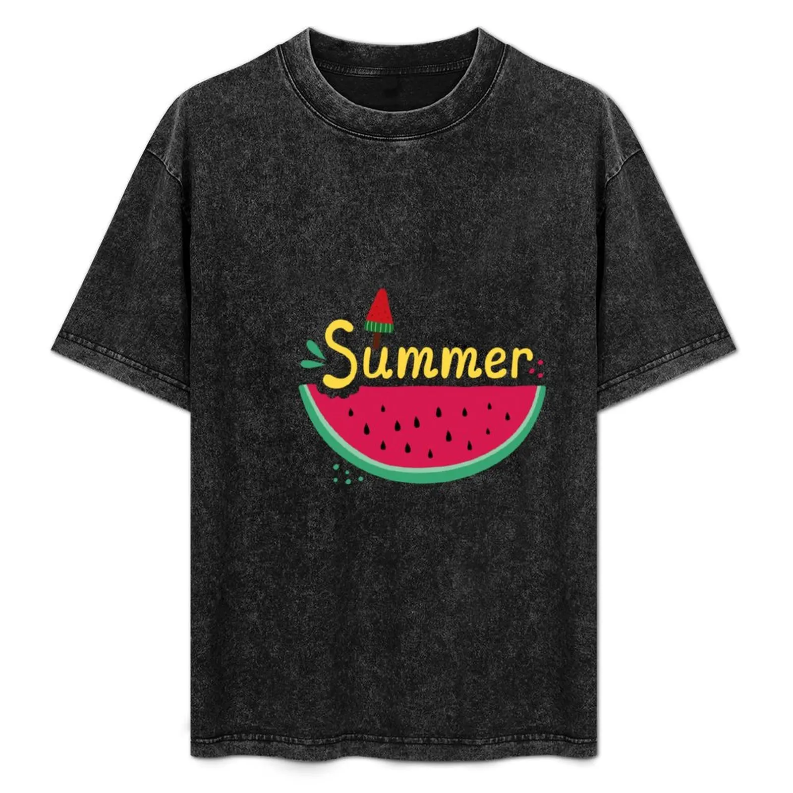 

Hello Summer Watermelon T-Shirt Anti-Fade Casual Tee Shirt