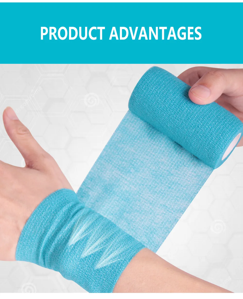 8 Colors Colorful Athletic Wrap Tape Self Adhesive Elastic Bandage Elastoplast Sports Protector Knee Finger Ankle Palm Shoulder