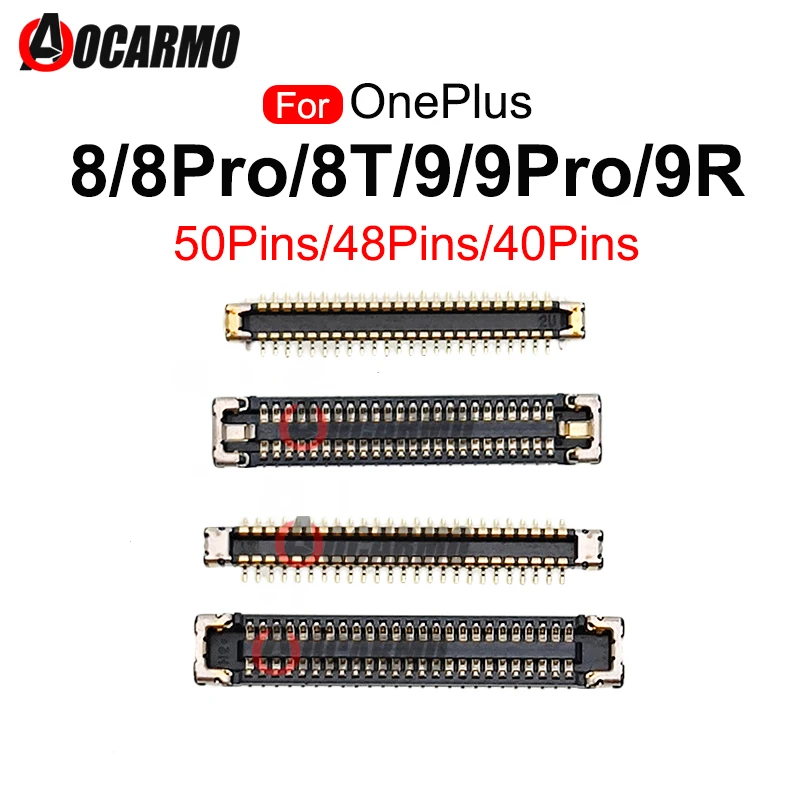 For OnePlus 8 8Pro 8T 9 Pro 9R 9Pro USB Charger Port FPC Plug Main Board Flex Cable PCB Connector On Mainboard 40 48 50 Pins