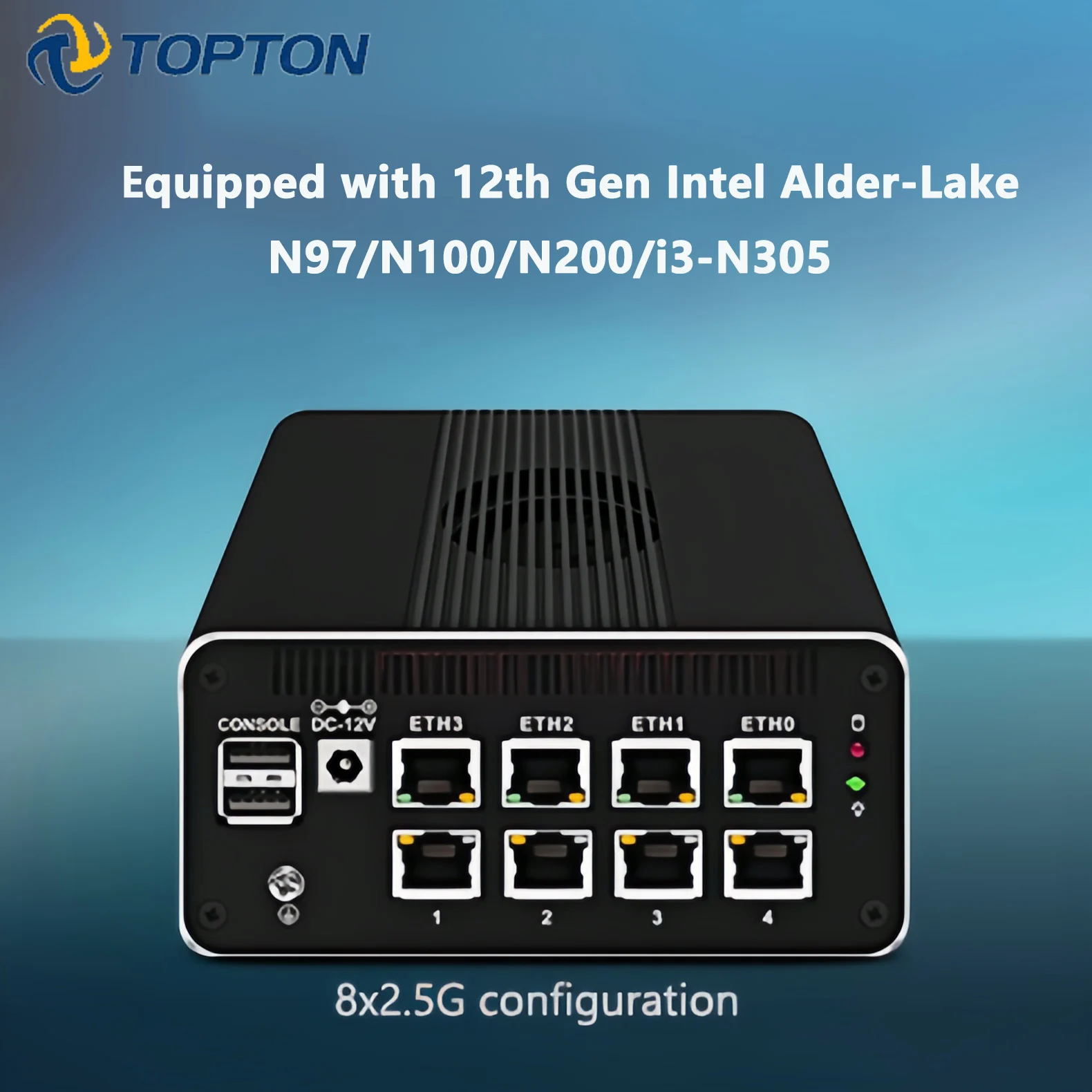 

Topton Firewall Mini PC 2x10G SFP+ Intel i3-N355 N305 N150 N100 4xi226-V 2.5G LAN DDR5 NVMe Proxmox pfSense ESXi Home Lab Server