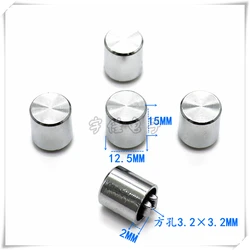 10PCS 12.5×15MM Silver Sun Pattern Button Cap Light Touch Switch Cap Power Button Cap Square Hole 3.2MM Cap