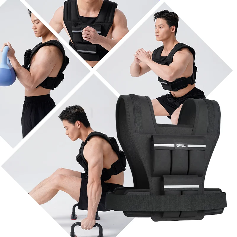 factory-wholesale-breathable-back-support-training-heavy-duty-exercise-training-weighted-running-weighted-vest-for-men