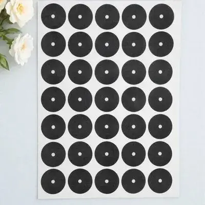 

1 Sheet Replaceable Pool Table Marker Snooker Dots Portable Self-Adhesive Wear-Resistant Billiard Spot Stickers