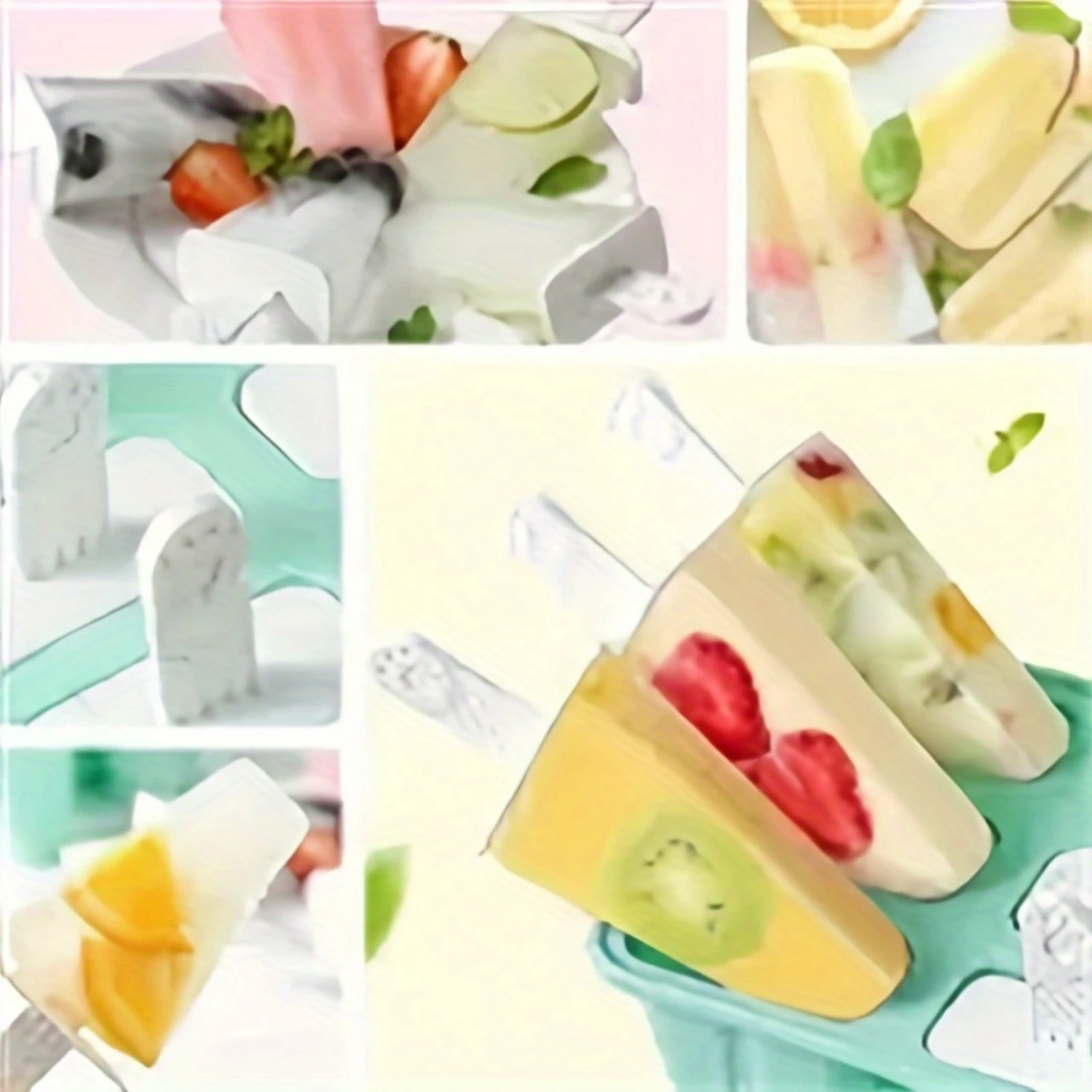 مجموعة واحدة، قالب المصاصة، قالب المصاصة الإبداعية، قالب المصاصة السيليكون، قالب الآيس كريم، صندوق مكعبات الثلج، قالب المصاصة المنزلية، Sa