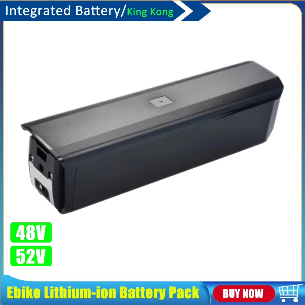 Removable Lithium-ion Battery Pack 48V 20Ah 960Wh for Zebra Premium All-Terrain Electric Fat Bike 750W Bafang M500 Motor