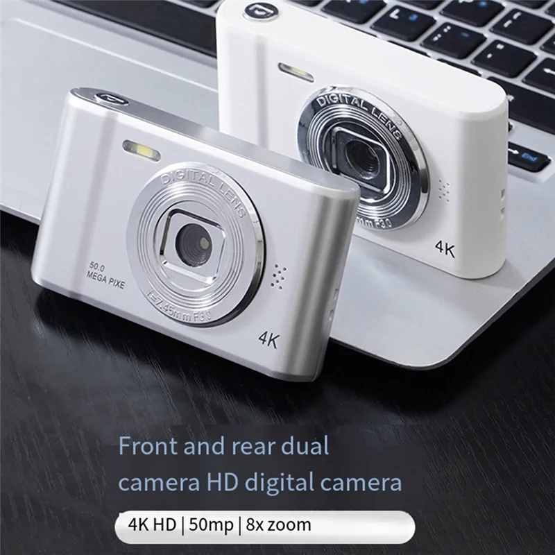 Цифровая камера ELEC-4K HD для фотосъемки, селфи-камера для путешествий, 2,4-дюймовая мини-ретро-камера для селфи