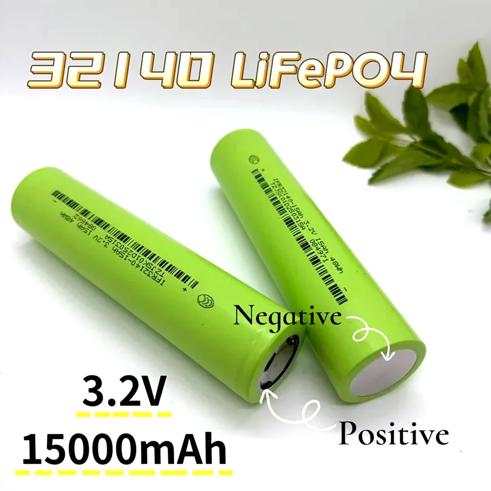 

NEW 3.2V15Ah 32140 LiFePO4 Battery 15000mAh DIY 12V 24V High-Power Electric Sightseeing Car Golf Car Electric Tool Battery Pack
