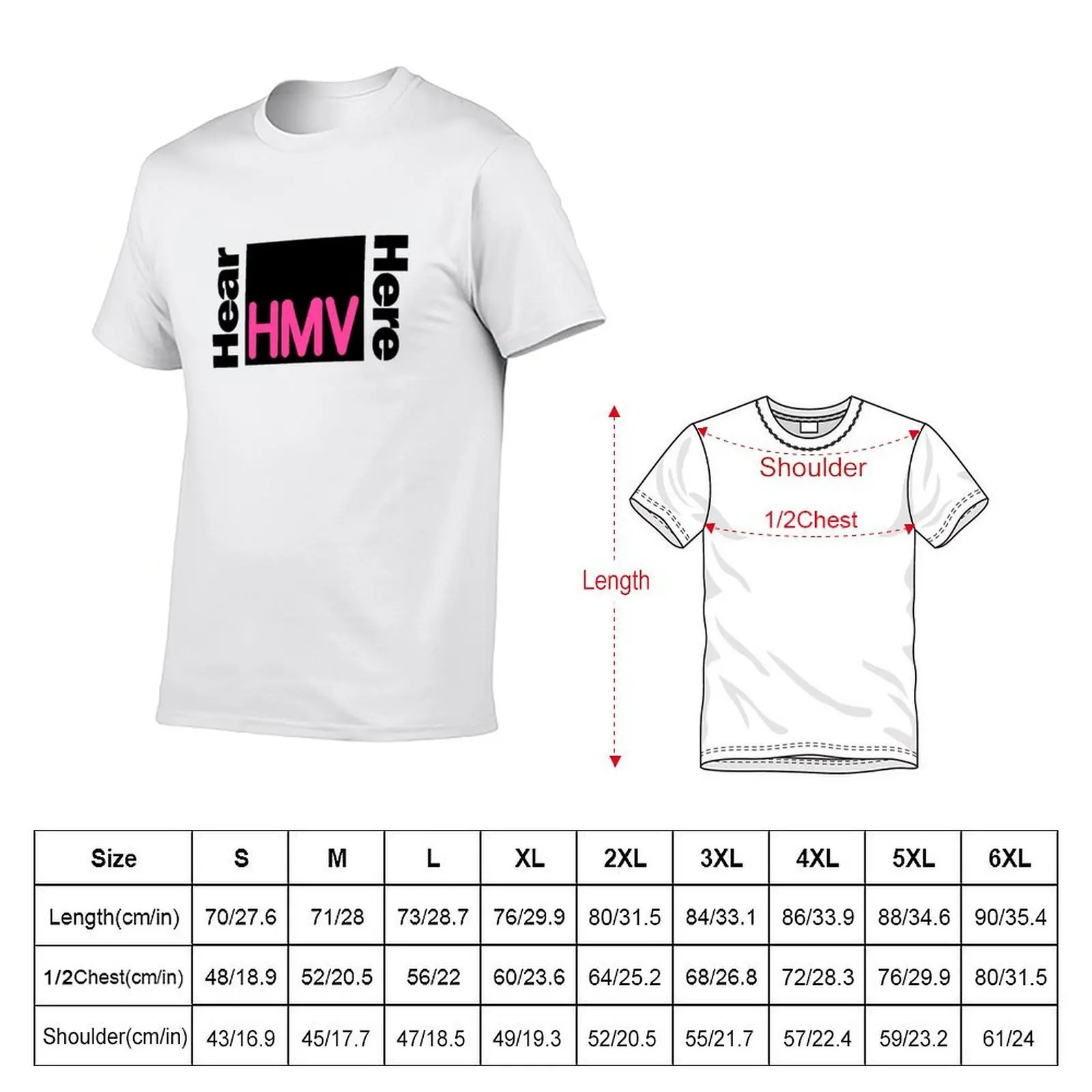 HMV STORE STAFF SHIRT T-Shirt vintage anime shirt cheap stuff mens t shirts