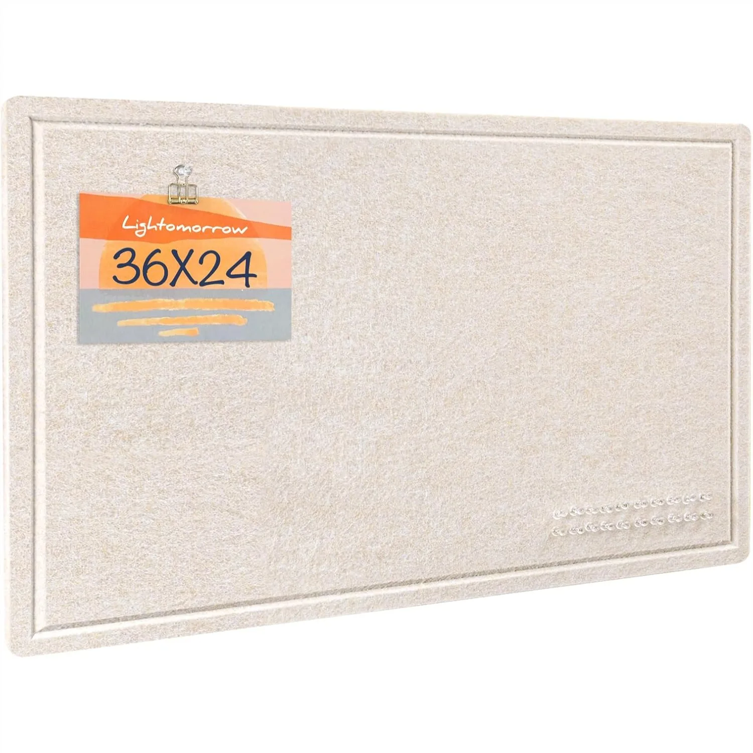 

Felt Bulletin Board 36x24 Inches, Frameless Pin Board for Wall - Self-Adhesive Vision Board with Hook-and-Loop Backing, Foldable