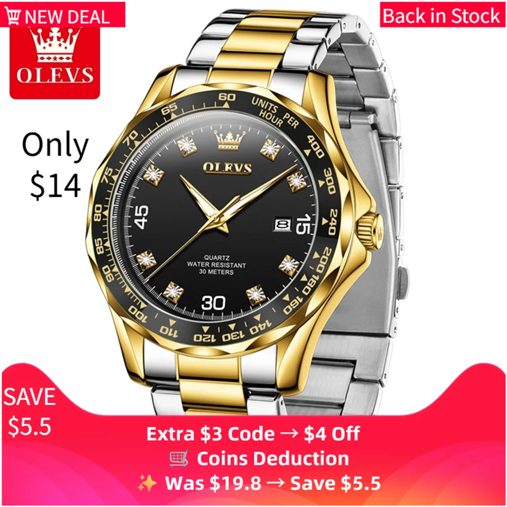 

OLEVS 9988 мужские часы водостойкие роскошные модные трендовые хронограф светящиеся мужские наручные часы простые часы из нержавеющей стали