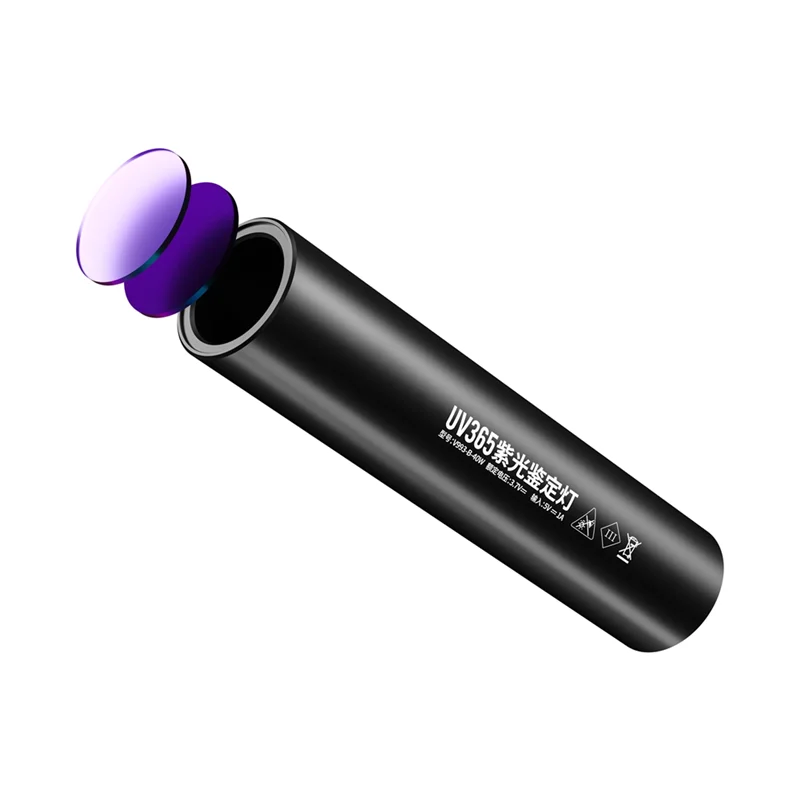 75STO-365NM 야채 보르도 혼합물 용 UV 램프 청색 비트릴 감지 형광제 감지 USB 충전