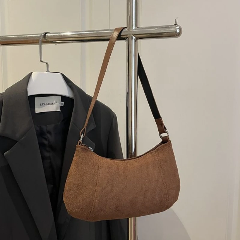 

Сумка через плечо в стиле ретро, женская сумка подмышками, универсальная женская сумка через плечо, повседневная минималистичная женская сумка через плечо