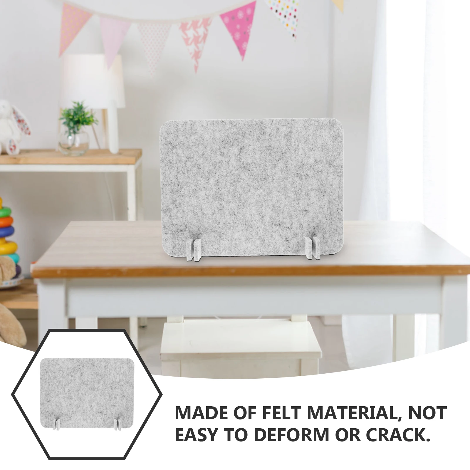 

Desk Divider Felt Student Desk Baffle Desk Privacy Panel Shields For Student Acoustic Freestanding Noise Reducing Desk Partition