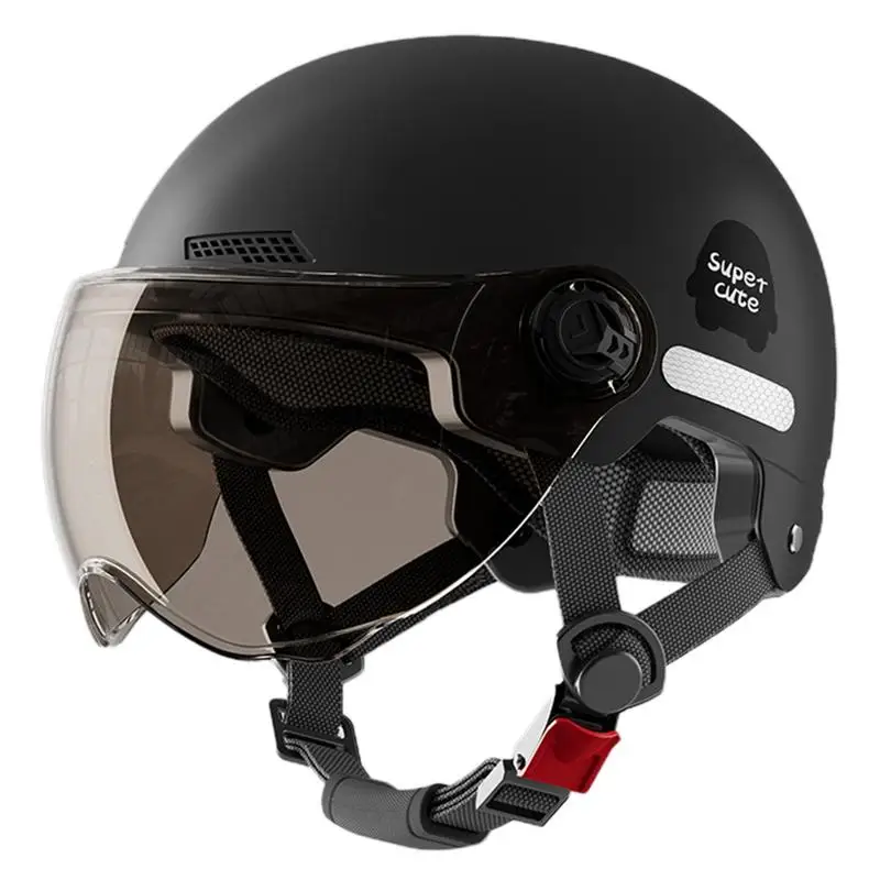 Uomo Moto mezzo caschi Scooter moto Casco Casco vespa villaggio equitazione capacete de Moto caschi motocross con visiera parasole