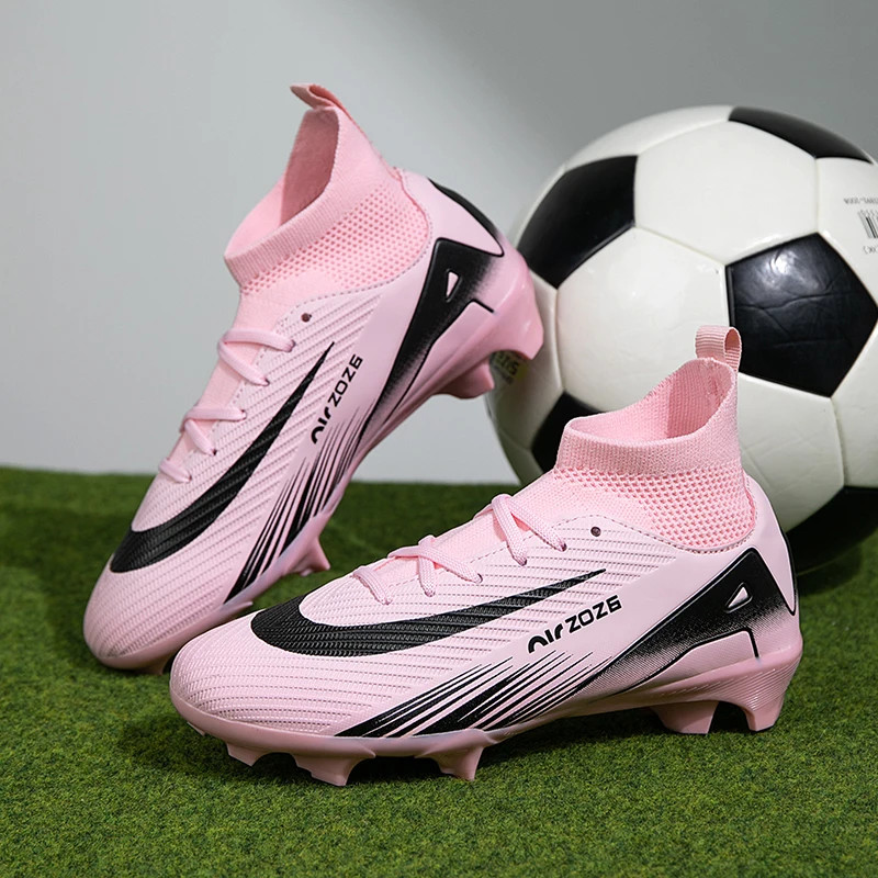 

New Men Football Boots Unisex Outdoor Soccer Shoes Breathable Ultralight Non-Slip Drop Shipping Sports Shoes Training Sport
