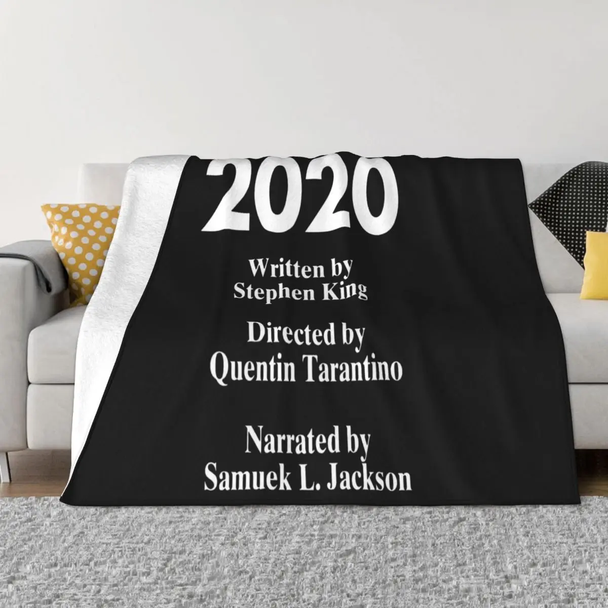 2020 Written By Stephen King Directed By Quentin Tarantino 2021 Latest Goth Woman Hip Hop Hot Sell Throw Blanket