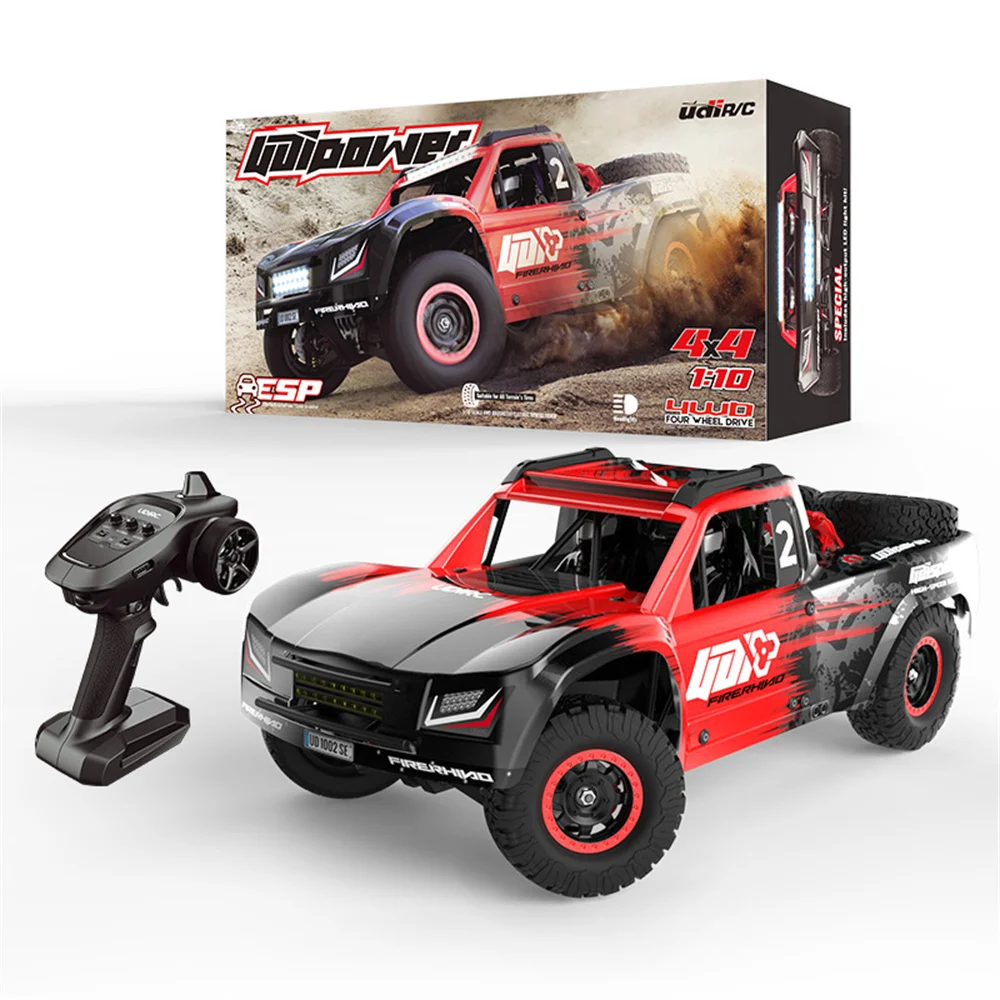 UDIRC 1002 1002SE RTR 1/10 2.4G 4WD 60km/h RC Car Brushless Short Course Truck LED Light Gyro All Terrain Desert Off Road Truck