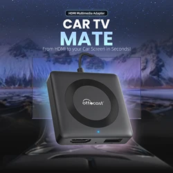 Adaptador CarPlay inalámbrico 2024 OTTOCAST Car TV Mate C3, adaptador Multimedia, convertidor de vídeo para HDMI para TV Sticks consolas de juegos