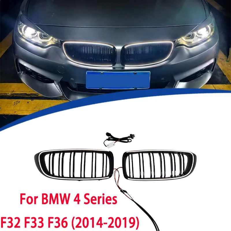 

F32 Luminous Led Light Grille Front Kidney Grille Grill for BMW 4 Series F32 F33 F36 (2014-2019) M3 F80 M4 F82 (2015-2019)