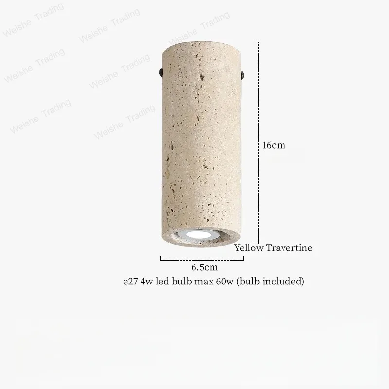 

LED Ceiling Lights Bedroom Bathroom Corridor Home Lighting Yellow travertine Ceiling Lamp Lampy Sufitowe