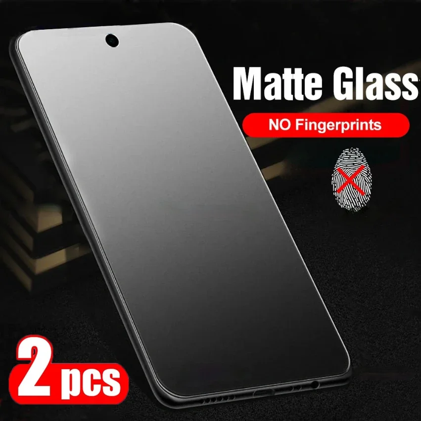 2pcs Matte Protective Glass For Realme C55 RealmI C 55 55C No Fingerprint Screen Protector RealmeC55 protection Glass 6.72inch