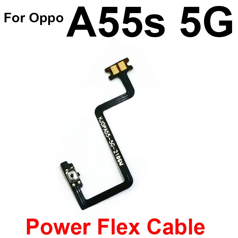 Volume Power Flex Cable For Oppo A52 A53 A53s A54 A55 A55S 4G 5G Power Voulme Side Keys Buttons Switch Flex Cable Parts