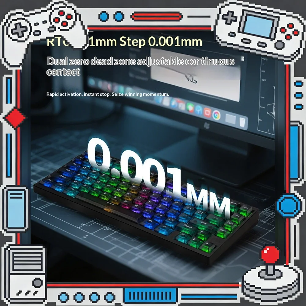 IROK MG75 Series Magnetic Switch Gaming Keyboard CNC Aluminum RGB Rapid Trigger Wired