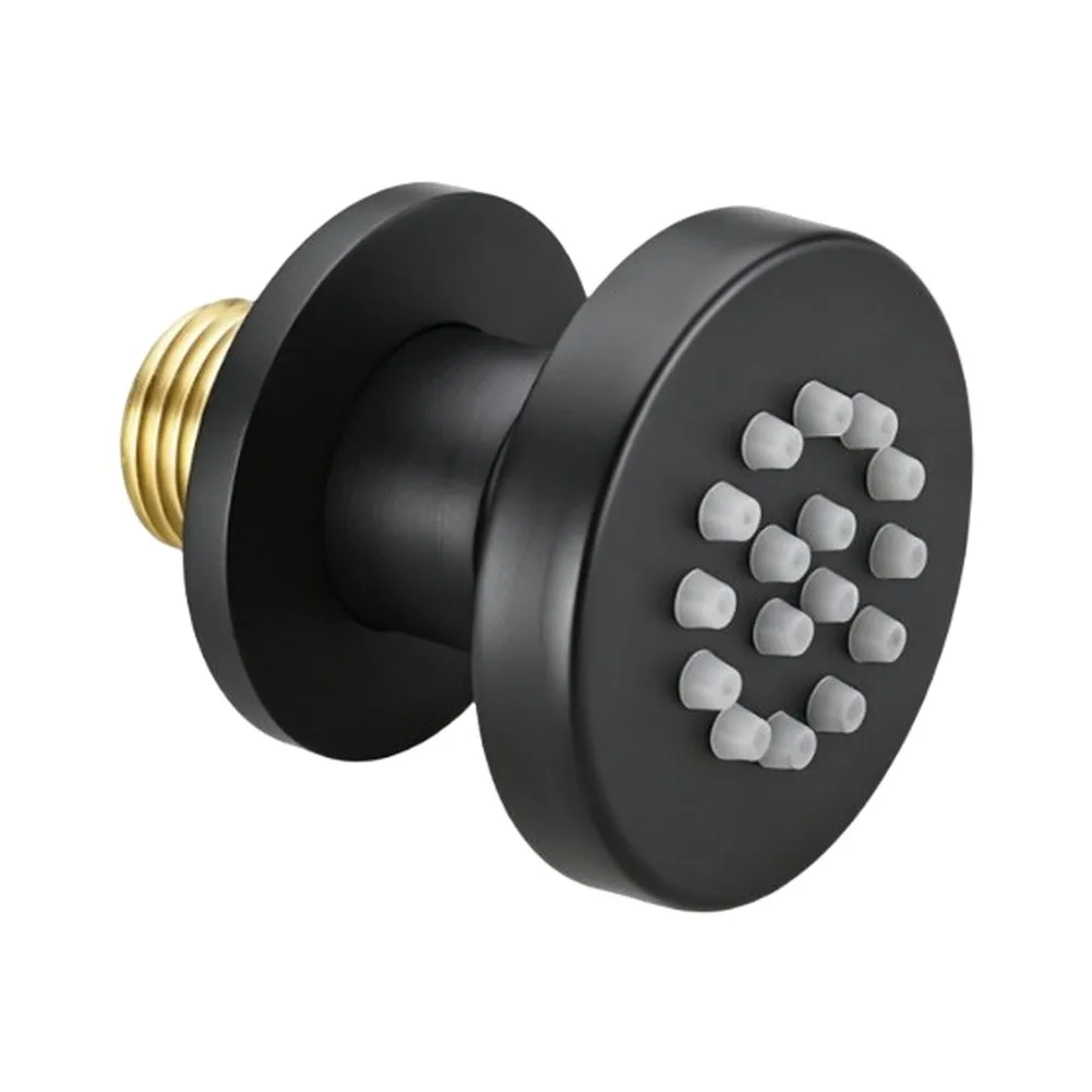 Wall-Mount Solid Brass Massage Sprayer Built with Oxidation-Resistant Inner Structure for Bathroom Use Over Time