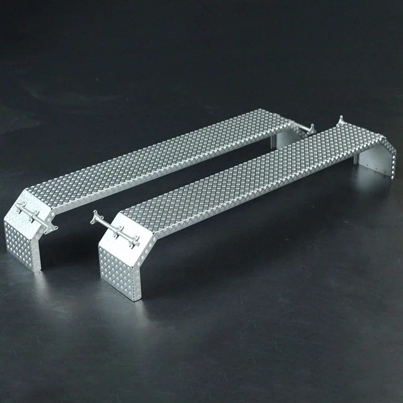 2pcs Metal Simulation 3 Sleeve Fenders for 1/14 Tamiya RC Truck SCANIA 770S R620 VOLVO BENZ Arocs MAN TGX Car Accessories