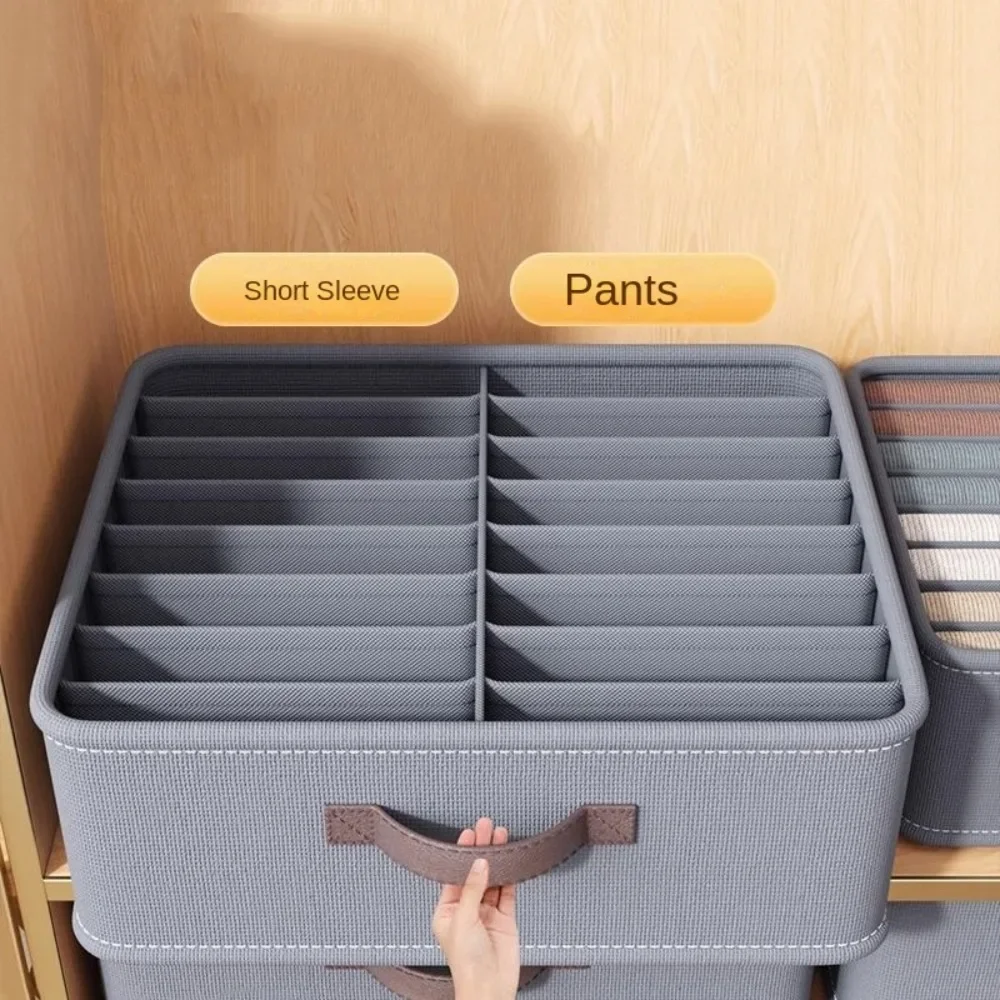 Kleiderschrank Kleidung Lagerung Organizer Hosen Pullover T-Shirt Lagerung Box Mit PP Bord Schrank Schublade Organizer Jeans Lagerung Box