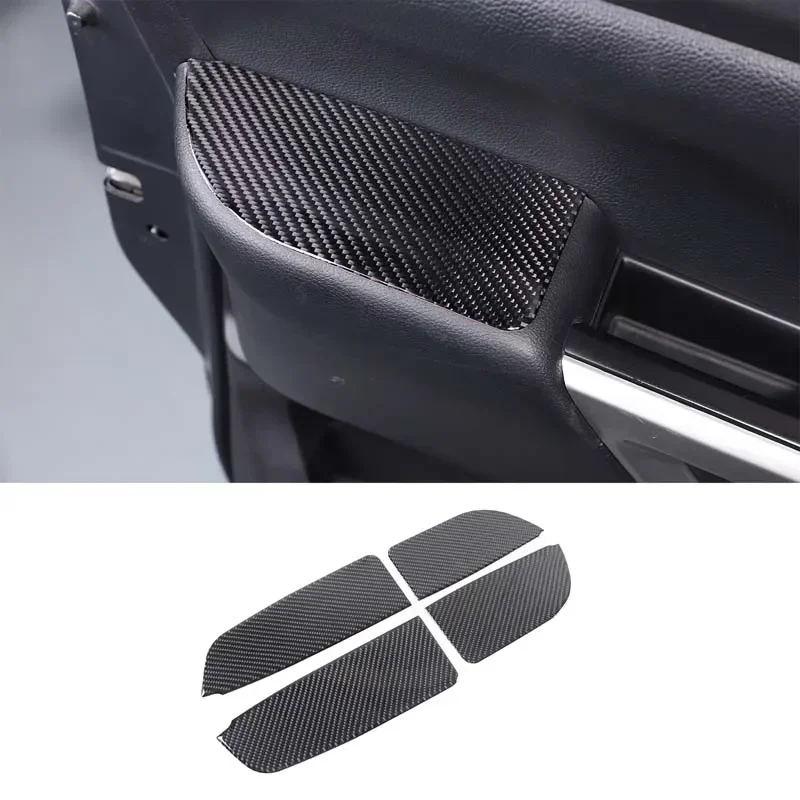 

For Nissan Titan 2016-2023 Soft Carbon Fiber Car Door Inner Armrest Panel Decoration Sticker Interior Molding Accessories