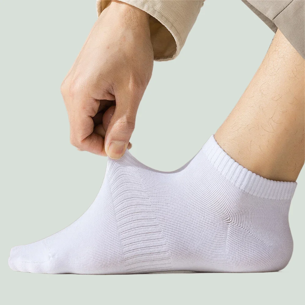 Chaussettes courtes en coton pour hommes et femmes, tube bas, doux, respirant, bateau, affaires, décontracté, haute qualité, nouveau, 4/8 paires