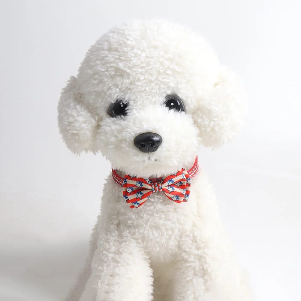 

4 Pcs Necklace Dog Collars for Dogs Accessories Adjustable Pendants Ribbon Mini Breeds Festive