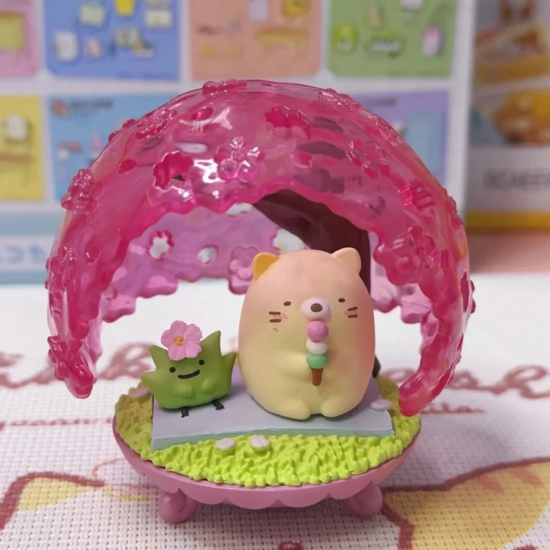 RE-MENT Miniaturowe Ręcznie Robione Dekoracyjne Pudełko Oryginalne Jajo Niespodzianka Biologiczna Szczęśliwa Ciepła Scena Narożna Kolekcjonerska Figurka Zabawka