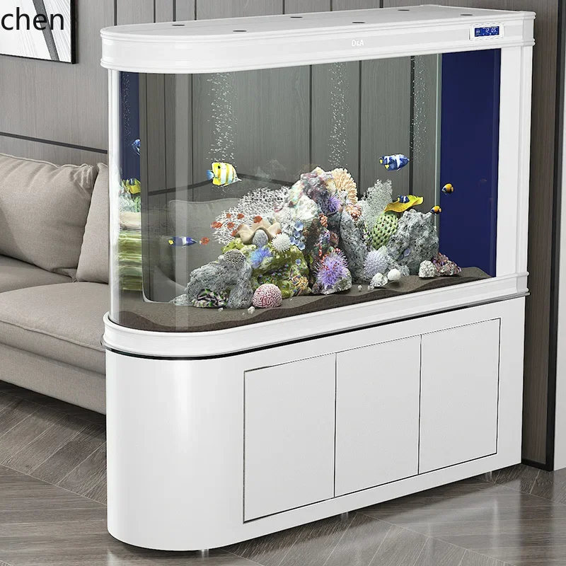 A2-27 warhead fish tank living room household partition screen medium and large floor ecology