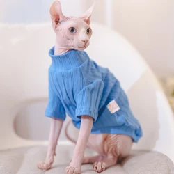 Soft Sphinx Hairless Cat Clothes Pet Kittens Hoodies Shirt Sphynx Devon Rex Costumes Autumn Winter Warm Clothing For Cats Dogs