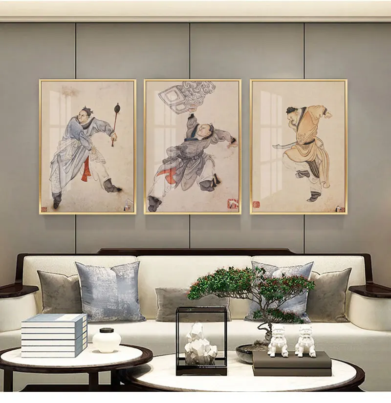 Chinese Traditional Figure Painting Traditional Classic Art Home Decoration Painting Poster Wall Art Wall Art Decor Canvas