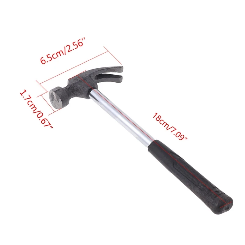 18cm Stainless Steel Hammer with Plastic Handle Hand Repair Tool For Woodworking