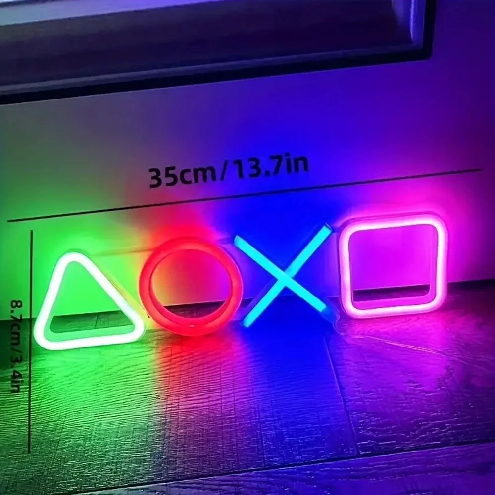 Game Controller Neon Sign for Game Room Decoration - Game Neon Sign for Teen Boys Room Decor, LED Game Neon Sign Game Wall Decor