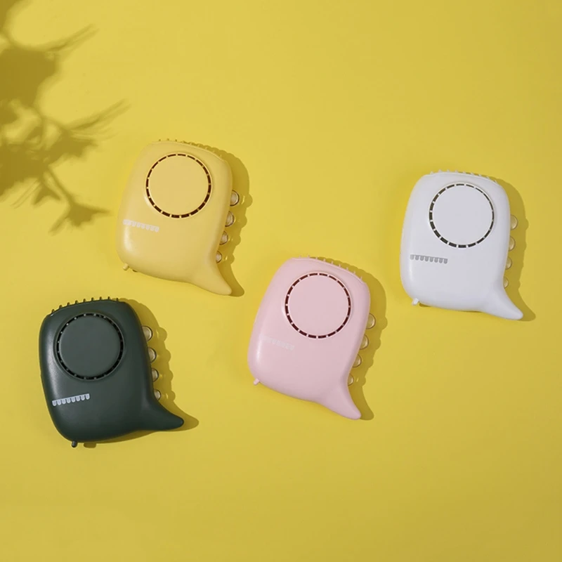 مروحة الرقبة المحمولة المعلقة USB Nihgt Light 3 سرعات قابلة للتعديل مبرد الهواء المحمول للسفر والمكتب المنزلي واستخدام دروبشيب