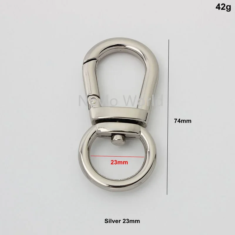 10-50 pieces 3 sizes 74*23mm 66*30mm 89*34mm alloy meterial snap hook for hiking bag metal swivel clasp chain bag hardware