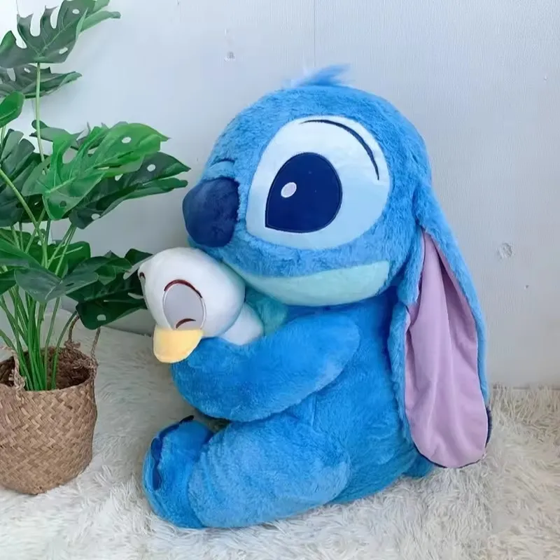 Disney-juguetes de peluche de Lilo y Stitch de 25cm, muñecos de Anime de Plushie Stich, adornos Kawaii de Pato Donald, regalo de Navidad para niños