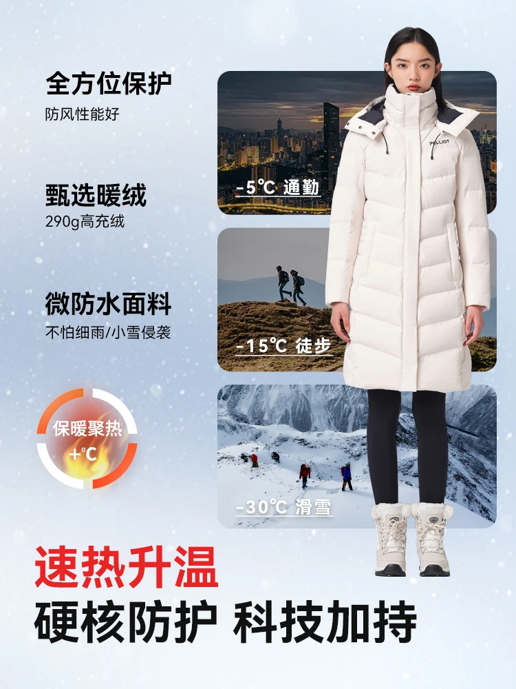 Pelliot 2023 Jackets Ultraf windbreakers White goose down Jackets Down Parkas Mountaineering suit Coat women jacket