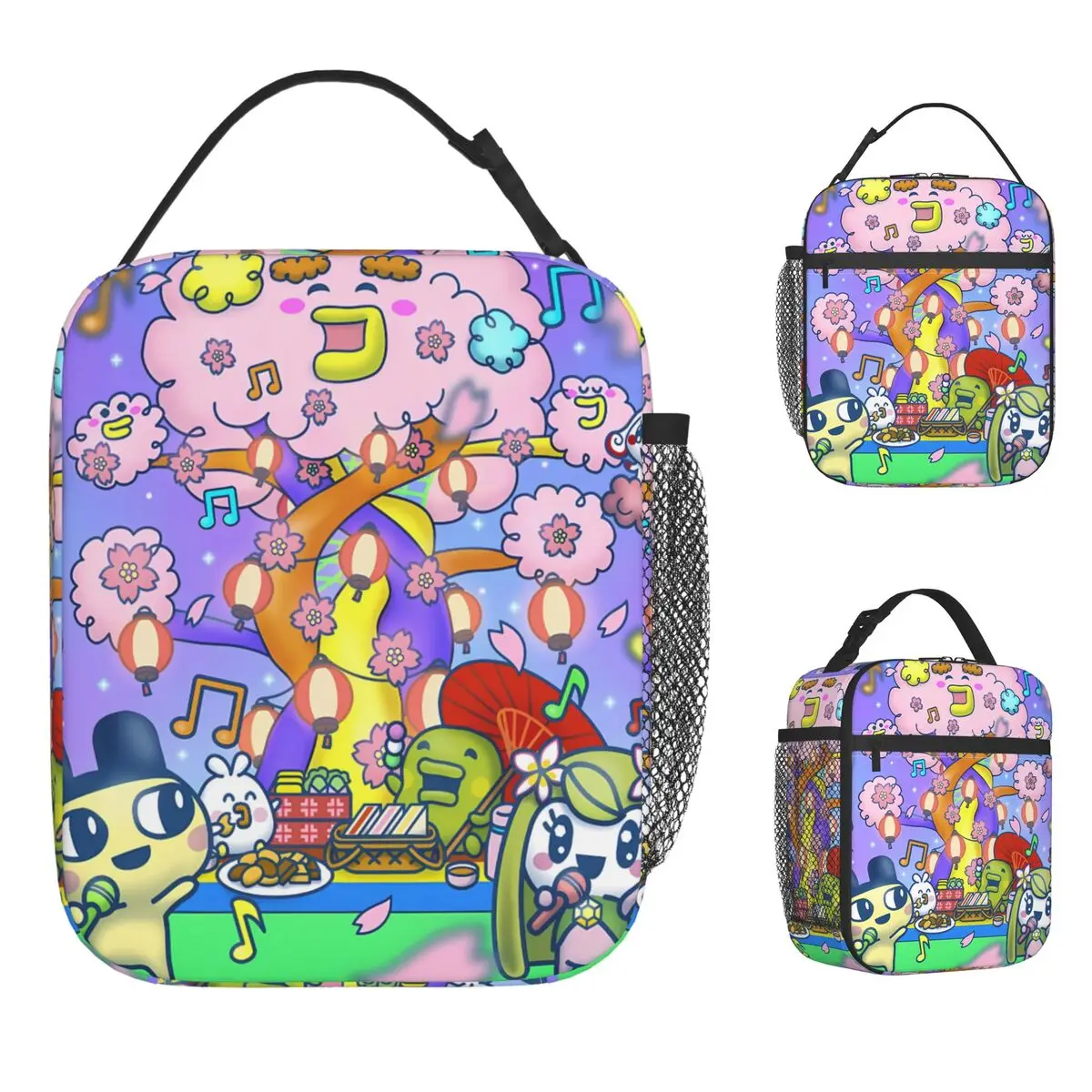 

Сумка-холодильник для обедов с изображением Tamagotchi, портативная термосумка на молнии для мужчин, забавная сумка-холодильник из оксфорда для путешествий