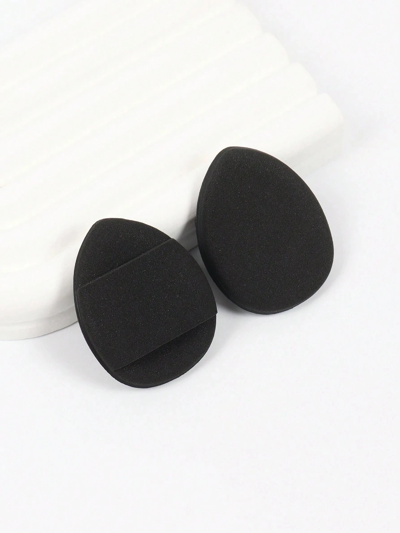 10/50 Stück Finger-Puderquaste, mit Luftkissen-Puderquaste, latexfreiem Mischschwamm und Make-up-Puderquaste – Detail 11